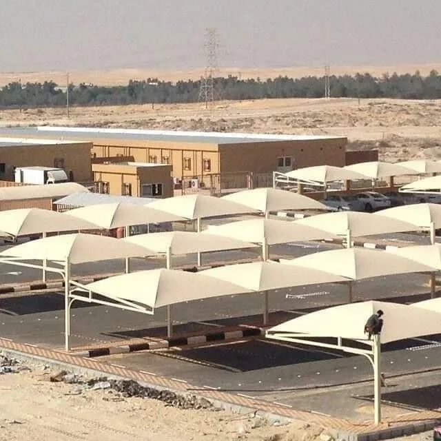 مظلات مواقف مطار الامير نايف